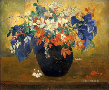  Post Canvas - Bouquet of Flowers Post Impressionism Primitivism Paul Gauguin